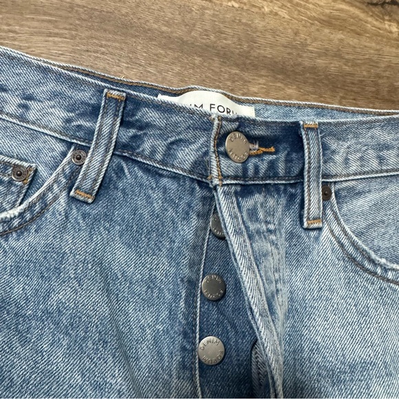 Aritzia Denim Forum The Ex Boyfriend Hi-rise‎ Denim Relaxed Cutoff Short Size 28 - Picture 5 of 9